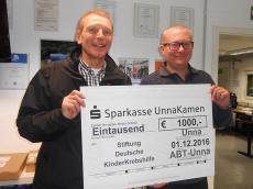 2016 Spende Deutsche Kinderkrebshilfe