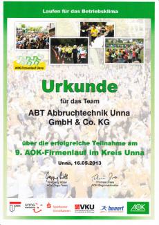 2013 AOK Firmenlauf
