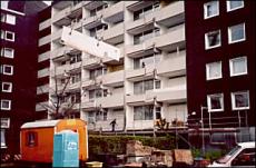 Demontage von Balkonen, Brüstungen aus Stahlbeton in Münster